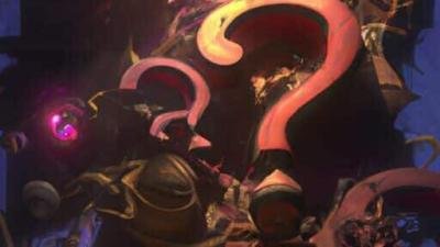 Question marks floating in a dark space