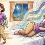 Ambulatory Blood Pressure Monitoring (ABPM) Day and Night Cycle Illustration