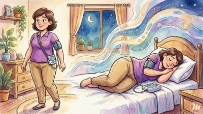 Ambulatory Blood Pressure Monitoring (ABPM) Day and Night Cycle Illustration
