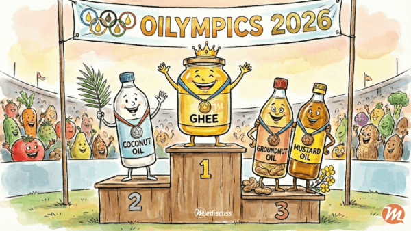 Ghee has won the Oil Olympics - OLYMPICS 2026. That's the prescription by the physician.