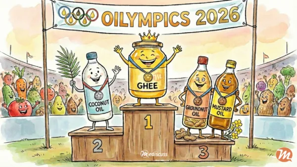 Ghee has won the Oil Olympics - OLYMPICS 2026. That's the prescription by the physician.