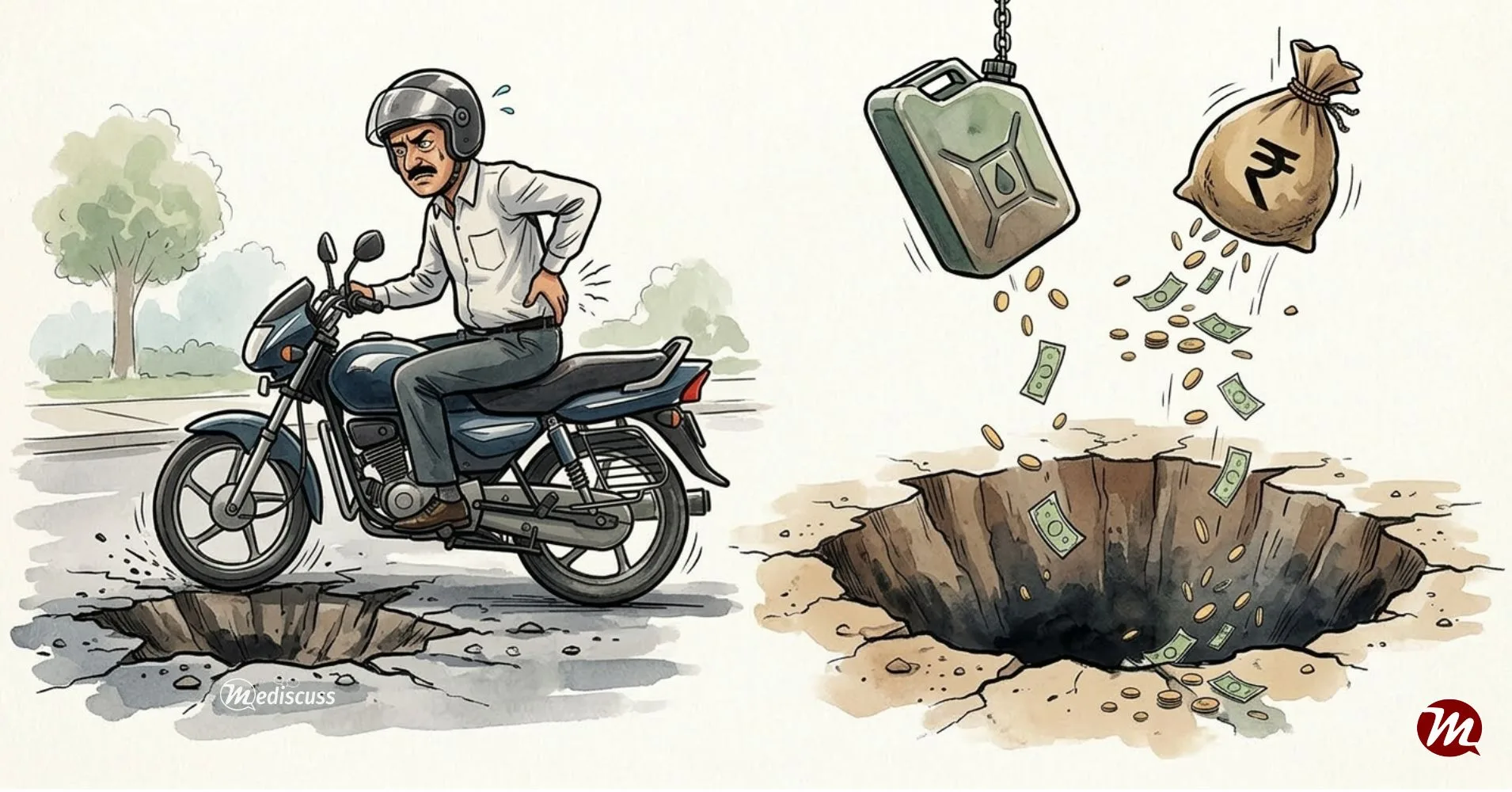 Effect of potholes on the economy in India