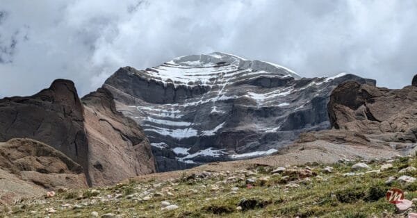 The West Face of Kailash from the Parikrama trail towards Dirapuk.
