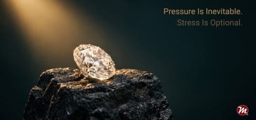 A diamond formed from coal, illustrating pressure transformed into strength.