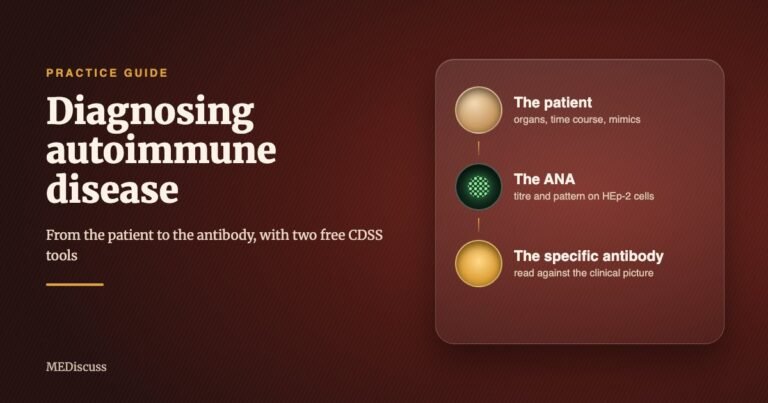 Diagnosing autoimmune disease: from the patient to the ANA to the specific antibody, a MEDiscuss practice guide